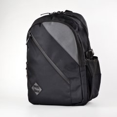 Шкільний рюкзак чорний з ортопедичною спинкою з текстилю Favor 940-1 - 1