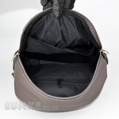 Рюкзак жіночий темно-сірий зі штучної шкіри МІС 36143 - 3