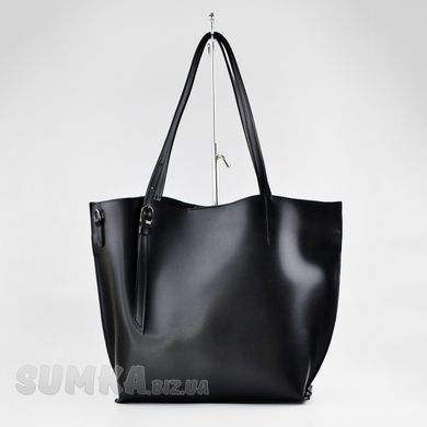 Сумка-шоппер женская черная из экокожи PoloClub SK10108 - 1