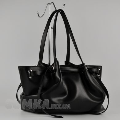 Сумка жіноча чорна з екошкіри PoloClub SK50127 - 2