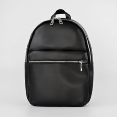 Рюкзак жіночий чорний зі штучної шкіри К691 - 1
