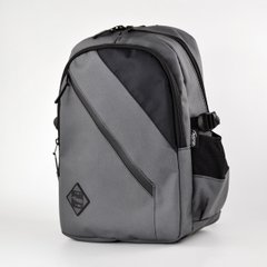 Шкільний рюкзак сірий з ортопедичною спинкою з текстилю Favor 940-8 - 1