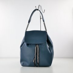 Сумка-рюкзак женская синяя из искусственной кожи МІС 35968 - 1