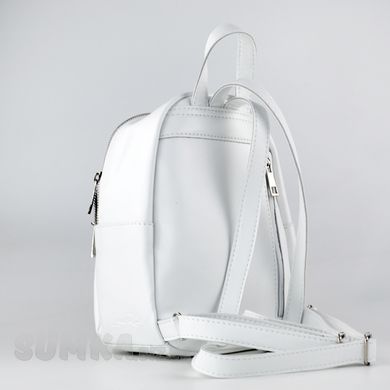 Рюкзак жіночий білий зі штучної шкіри К684 - 2
