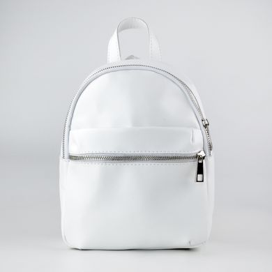 Рюкзак жіночий білий зі штучної шкіри К684 - 1