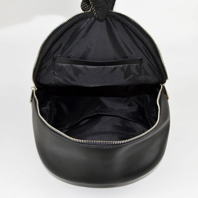 Рюкзак жіночий чорний зі штучної шкіри К691 - 3