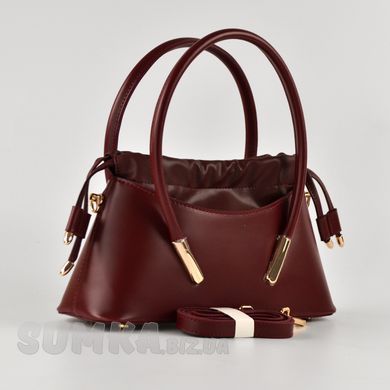 Сумка жіноча бордова з екошкіри PoloClub SK10377 - 2