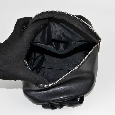Рюкзак жіночий чорний зі штучної шкіри К684 - 3