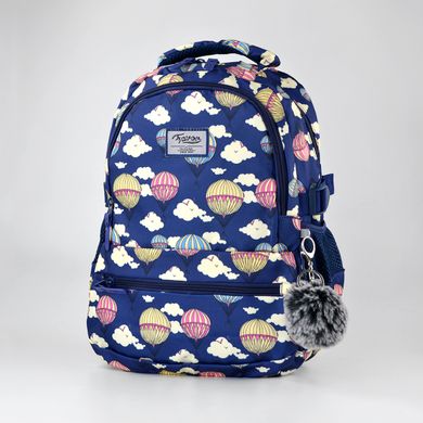 Шкільний синій рюкзак з текстилю Favor 6871/2 - 1