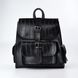 Рюкзак женский черный (кроко) из экокожи PoloClub 011 - 1