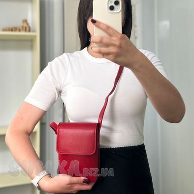 Сумка женская красная из экокожи PoloClub SK50022 - 2