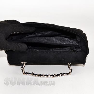 Сумка женская черная из экозамши PoloClub SK30244 - 3