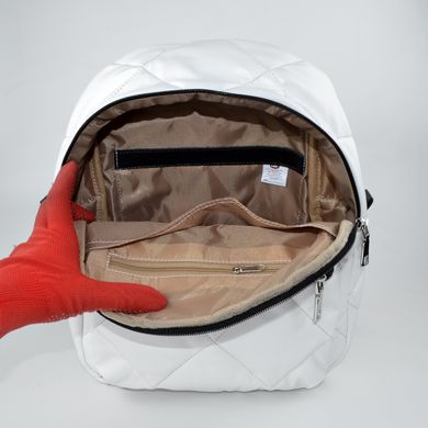 Рюкзак жіночий білий зі штучної шкіри МІС 36079 - 3
