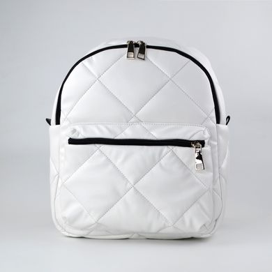 Рюкзак жіночий білий зі штучної шкіри МІС 36079 - 1