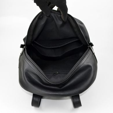 Рюкзак женский черный из искусственной кожи МІС 36141 - 3