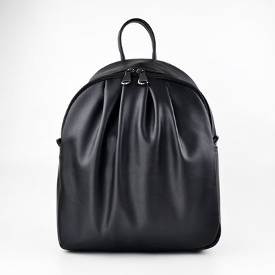 Рюкзак жіночий чорний зі штучної шкіри МІС 36141 - 1