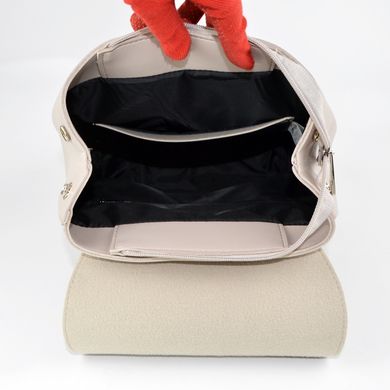 Рюкзак жіночий світло-димчатий зі штучної шкіри К737 - 3