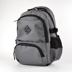 Школьный рюкзак серый с ортопедической спинкой из текстиля Favor 998-8 - 1