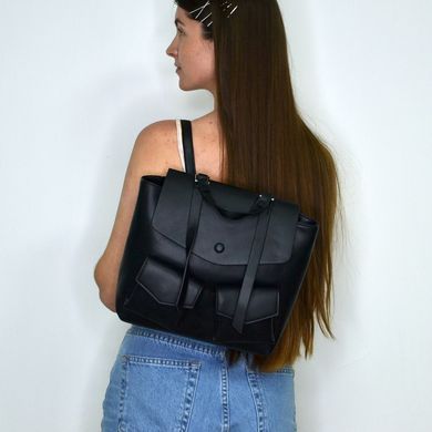 Рюкзак жіночий чорний з екошкіри 9903 (SALE) - 4