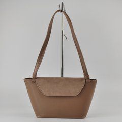 Сумка жіноча кольору мокко (+ екозамша) з екошкіри PoloClub SK10407А - 1