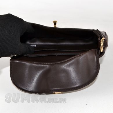 Сумка жіноча шоколадна з екошкіри PoloClub SK10378 - 3