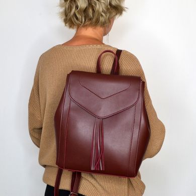 Рюкзак жіночий бордовий з екошкіри B.Elit 21-92 (SALE) - 4