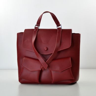 Рюкзак женский красный из экокожи 9903 (SALE) - 1