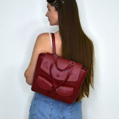 Рюкзак жіночий червоний з екошкіри 9903 (SALE) - 4