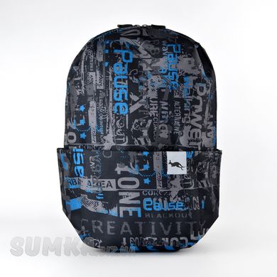 Рюкзак спортивний синій (малюнок) з текстилю WALLABY 141 - 1