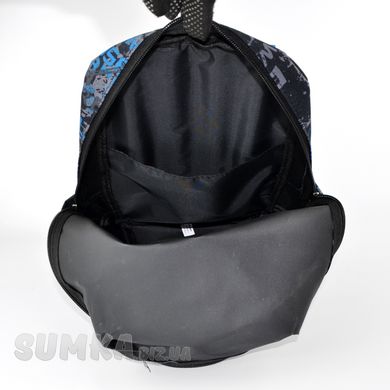 Рюкзак спортивный синий (рисунок) из текстиля WALLABY 141 - 3