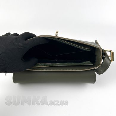 Сумка жіноча кольору хакі з екошкіри PoloClub SK10200 - 3