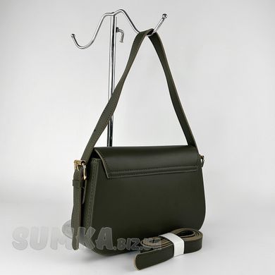 Сумка жіноча кольору хакі з екошкіри PoloClub SK10200 - 2