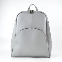 Сумка-рюкзак жіноча світло-сіра з екошкіри PoloClub SK10119 - 1