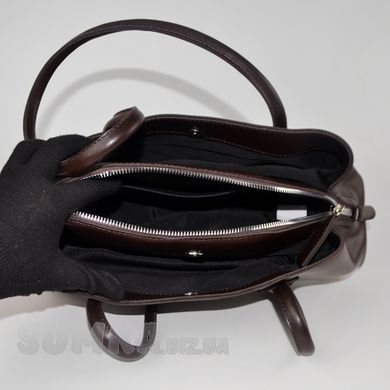 Сумка жіноча шоколадна з екошкіри PoloClub SK50115 - 3