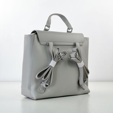 Рюкзак женский серый из экокожи 9903 (SALE) - 2