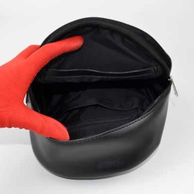 Рюкзак женский стеганый черный из искусственной кожи К750 - 3