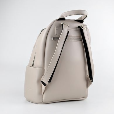 Рюкзак женский светло-дымчатый из искусственной кожи К675 - 2