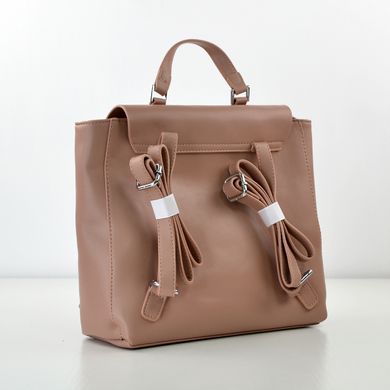 Рюкзак жіночий пудровий з екошкіри 9903 (SALE) - 2