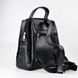 Рюкзак жіночий стьобаний чорний зі штучної шкіри К753