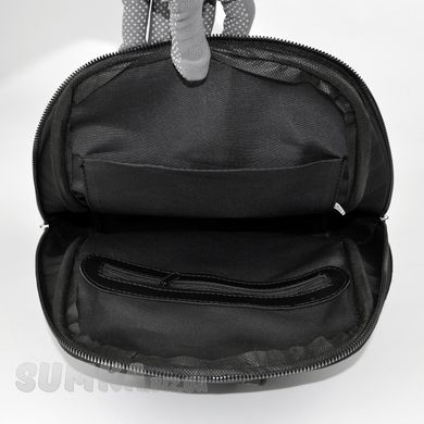 Сумка-рюкзак женская черная (кроко) из экокожи PoloClub SK10119 - 3