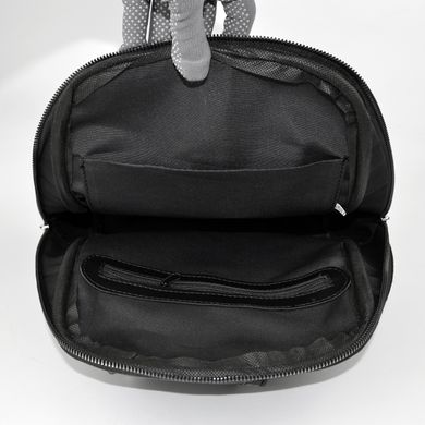 Сумка-рюкзак жіноча чорна (кроко) з екошкіри PoloClub SK10119 - 3