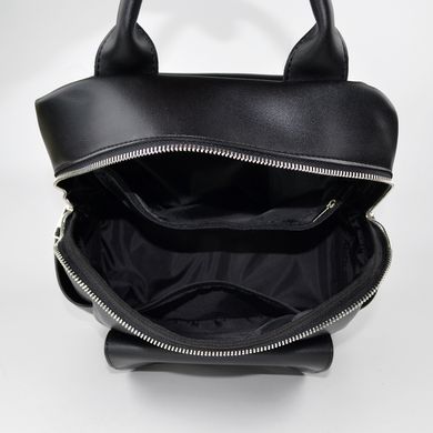 Рюкзак женский черный из искусственной кожи К674  - 3