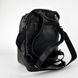 Сумка-рюкзак женская черная из натуральной кожи К802