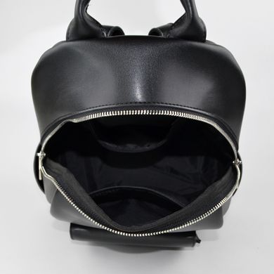 Рюкзак жіночий чорний зі штучної шкіри К675 - 3