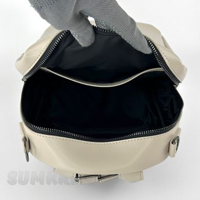 Сумка-рюкзак жіноча в кольорі бізон зі штучної шкіри К802 - 3