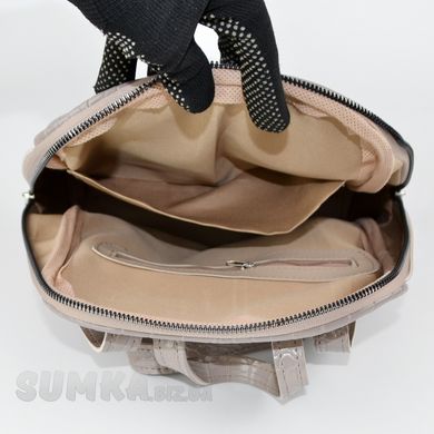 Сумка-рюкзак женская дымчатая (кроко) из экокожи PoloClub SK10119 - 3
