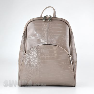 Сумка-рюкзак жіноча димчата (кроко) з екошкіри PoloClub SK10119 - 1