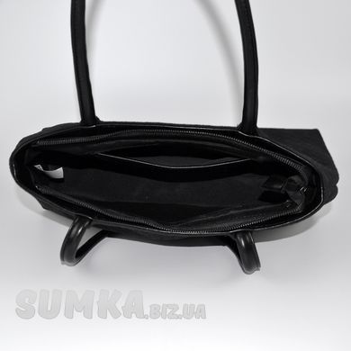 Сумка жіноча чорна (плетіння) зі штучної замші PoloClub SK10404 - 3