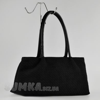 Сумка жіноча чорна (плетіння) зі штучної замші PoloClub SK10404 - 2