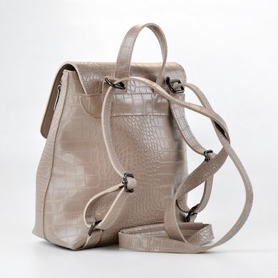 Рюкзак жіночий димчатий (кроко) з екошкіри PoloClub 021 - 2